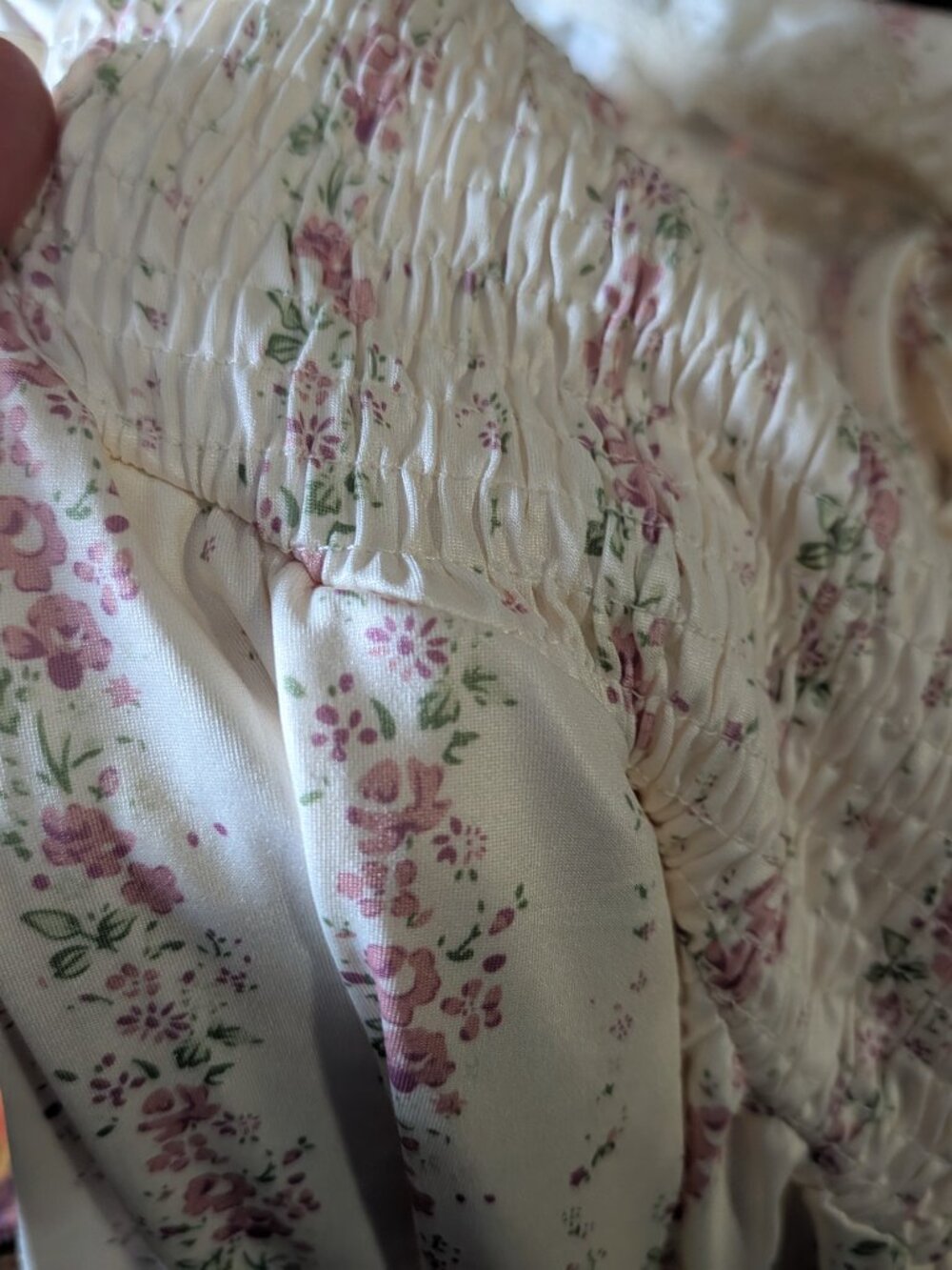 CIDER Floral Smocked Square Neck Summer Dress - Picture 5 of 8